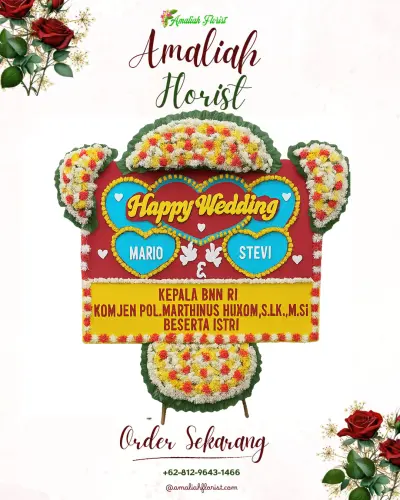 Karangan Papan Bunga Pernikahan di Donggala Kodi
